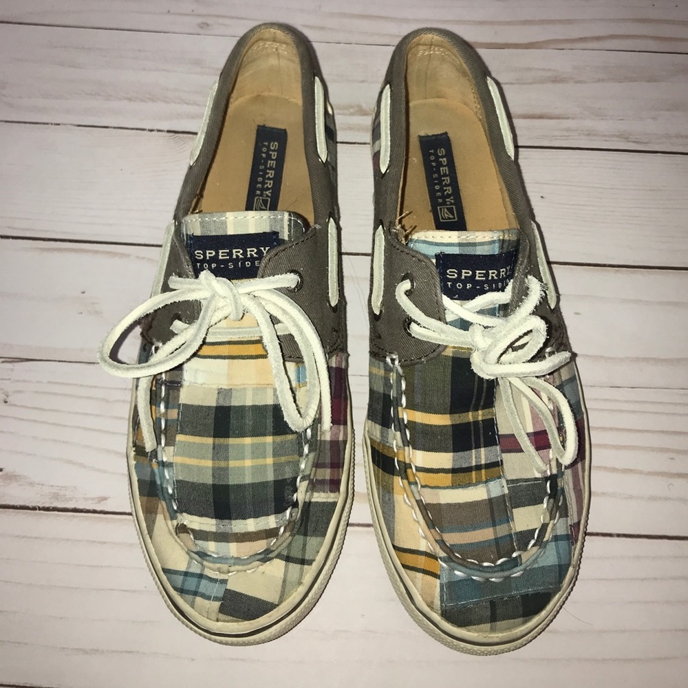 Sperry Plaid boat shoes